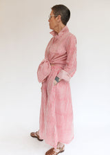 Drawstring Skirt - Red Stripe