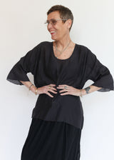 Oversized Top - Faded Black
