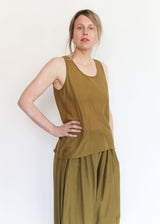 Loose Tank Top - Dark Olive