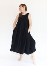 Gored Dress - Indigo