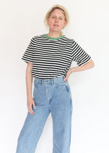 Bay-Sue Black & White Stripe Tee