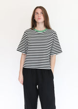 Bay-Sue Black & White Stripe Tee