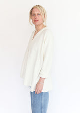 Short Uzbek Cardigan - White