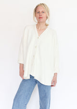 Short Uzbek Cardigan - White