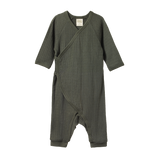 Pointelle Kimono Stretch and Grow - Thyme