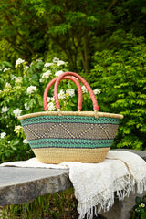 Large Oval Picnic Basket - Assorted