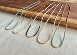 Gold & Color Seed Bead Necklace