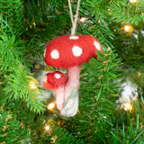 Ornament - Felt Mushrooms - 6 Assorted Pieces