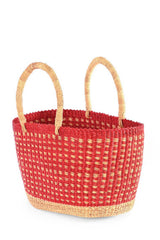 Strawberry Fields Oval Grass Tote
