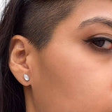 Shiny Tear Drop Studs - EJ2062