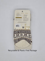 Snowflake Fair Isle - Alpaca Crew Socks
