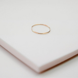 Simple Gold Hex Stacking Ring