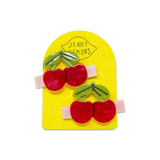 Cherries Alligator Hair Clip Set