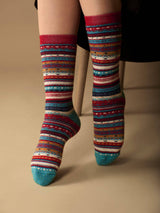 Fair Isle - Alpaca Crew Socks