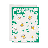 Congrats Poppies greeting card