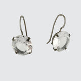Classic Faceted Stone Drop Earrings