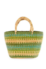 Labadi Beach Patterned Grass Tote