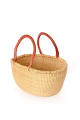 Large Oval Picnic Basket - Natural