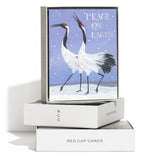 Peace on Earth Crane holiday greeting card
