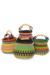 Assorted Petite Ghanaian Kettle Basket