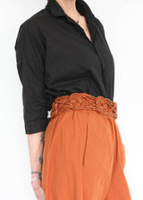 Sailor Knot Braided Belt - Tan