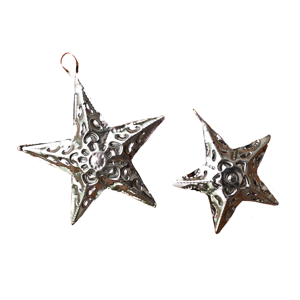 Traditional 5 Point Tin Stars Abigail Rose & Lily Too