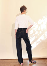 225’s Jean - Dark Blue/Gold Stitch