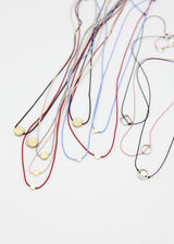 Geometric Bead on Silk Cord Necklace