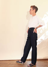 225’s Jean - Dark Blue/Gold Stitch