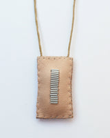 Leather Talisman with Silver