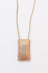 Leather Talisman with Silver