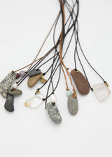 One of a Kind Rock/Crystal Necklace