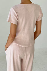 Pointelle Babe Tee