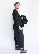 Herringbone Pants - Black