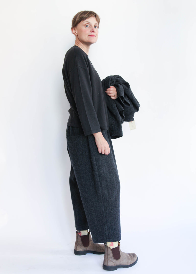 Herringbone Pants - Black