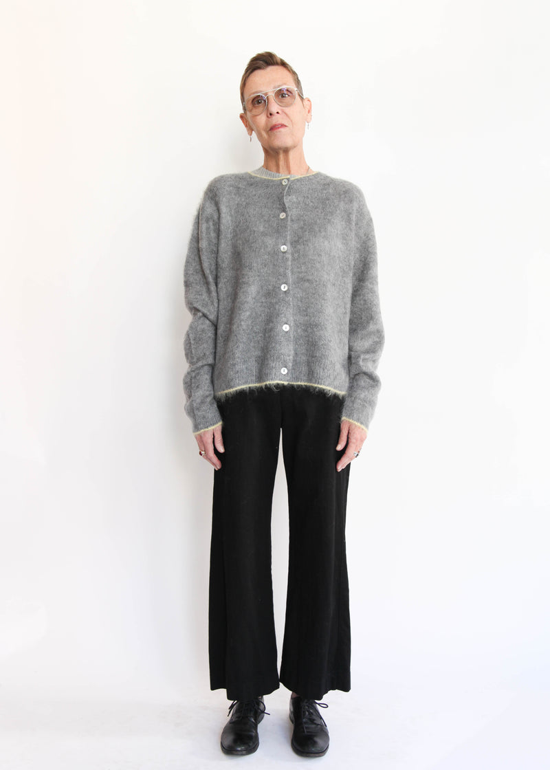 Cardigan - Gray/Yellow