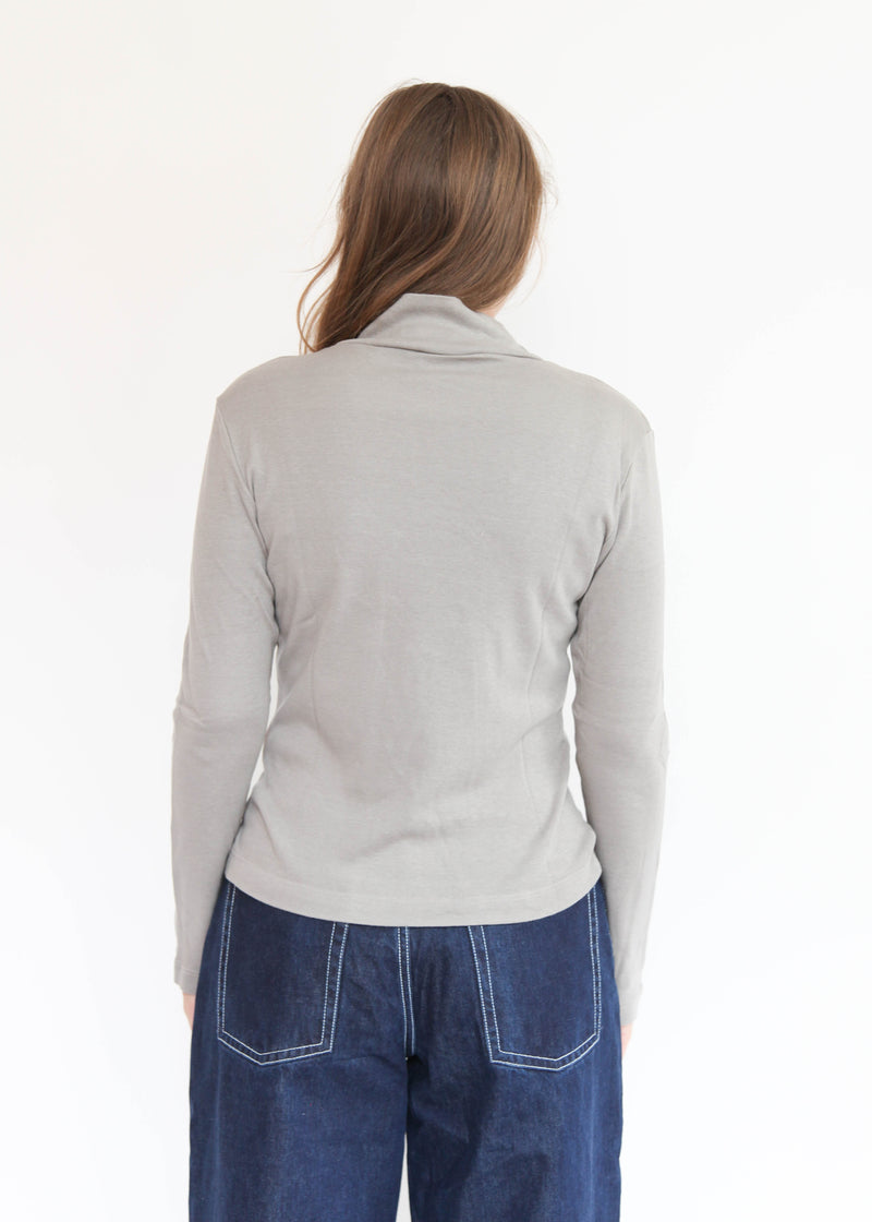 Long Sleeve Mock Shell