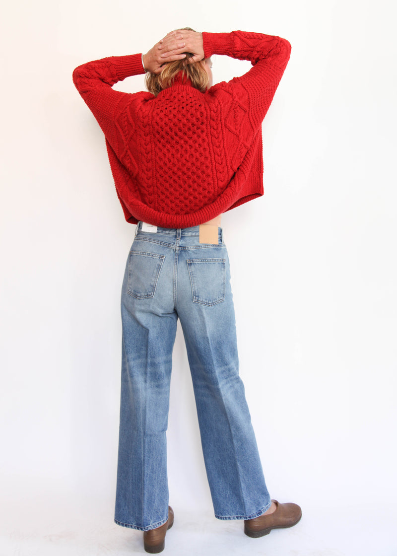 Fisherman Pullover - Red