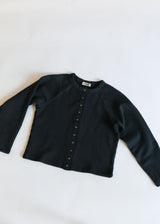 Snap Cardigan - Vintage Black Overdye