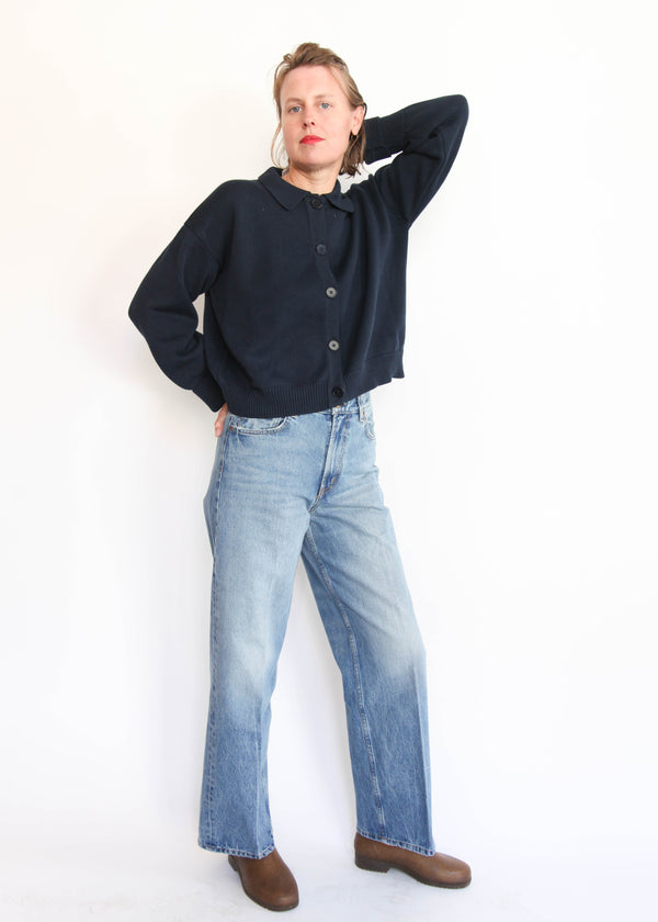 Utility Cardigan - Indigo