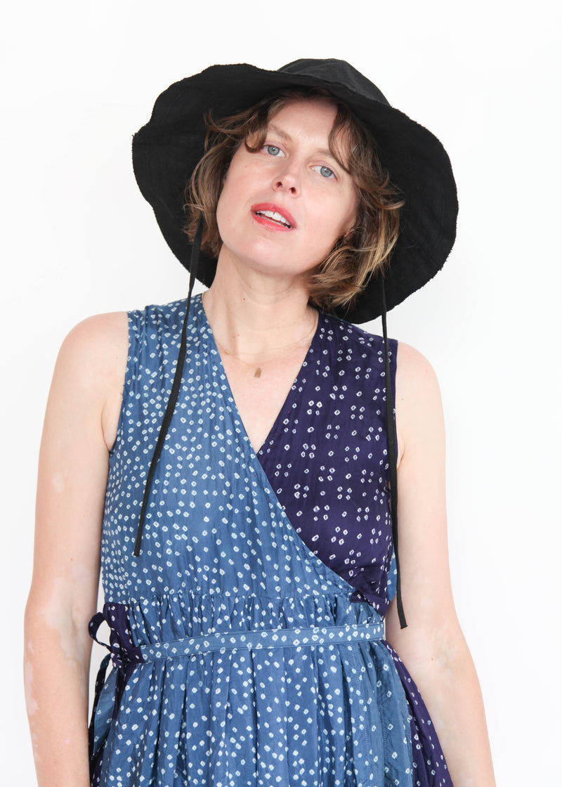 Linen Wide Brim Spring/Summer Bonnet