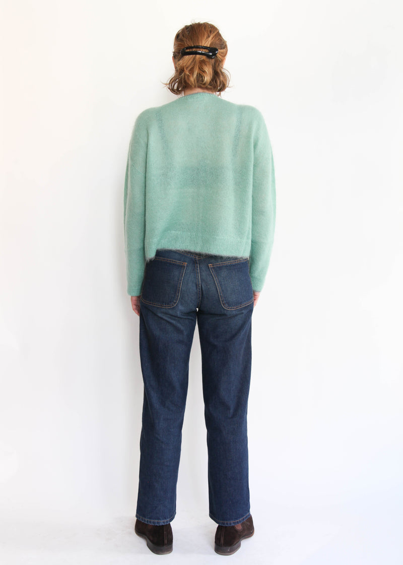 Cardigan - Green/Gray