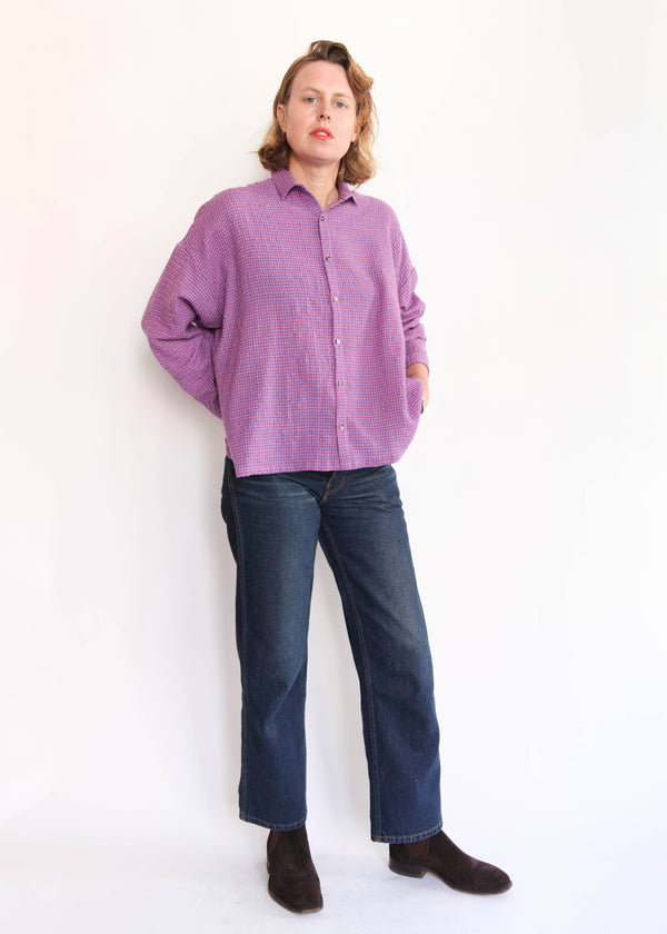 Gingham Shirt - Pink/Blue