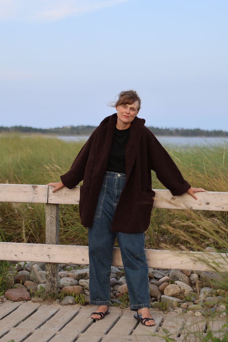 Double Face Coat - Merlot