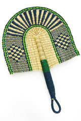 Deep Sea Veta Vera African Hand Fan or Woven Wall Art