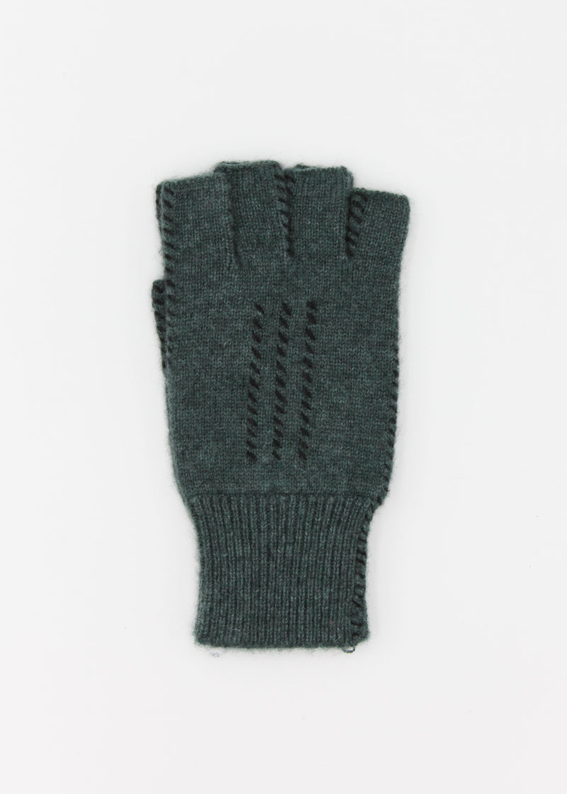 Cashmere Fingerless Stitch Gloves
