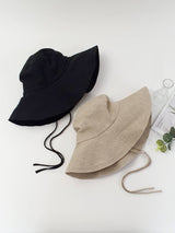 Linen Wide Brim Spring/Summer Bonnet