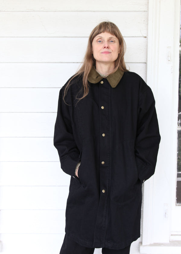 Town & Country Coat - Washed Black