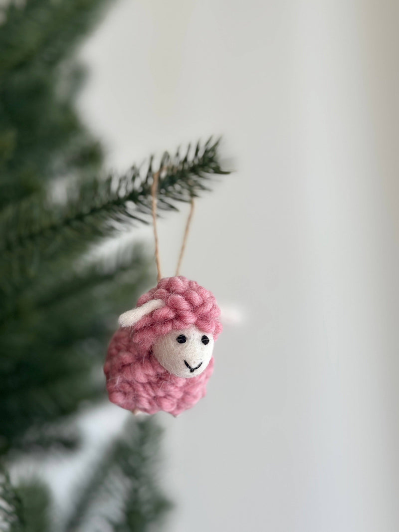 Felt Mini Candy Sheep Ornament