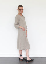 Slouch Pocket Dress - Natural